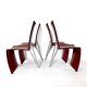 4 chaises "Ed Archer" , Philippe Starck, Driade, 1980's