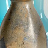 Vintage Blue Stoneware and Opaline Glass VASES