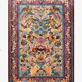 Oriental Rug Iran Isfahan 0.74X 1.08 M - Wool and Silk