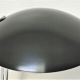 Aluminor lamp chrome metal and matt black design 80s