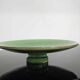 Vintage 50s-60s dish in green enamelled terracotta