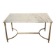Brass and marble coffee table