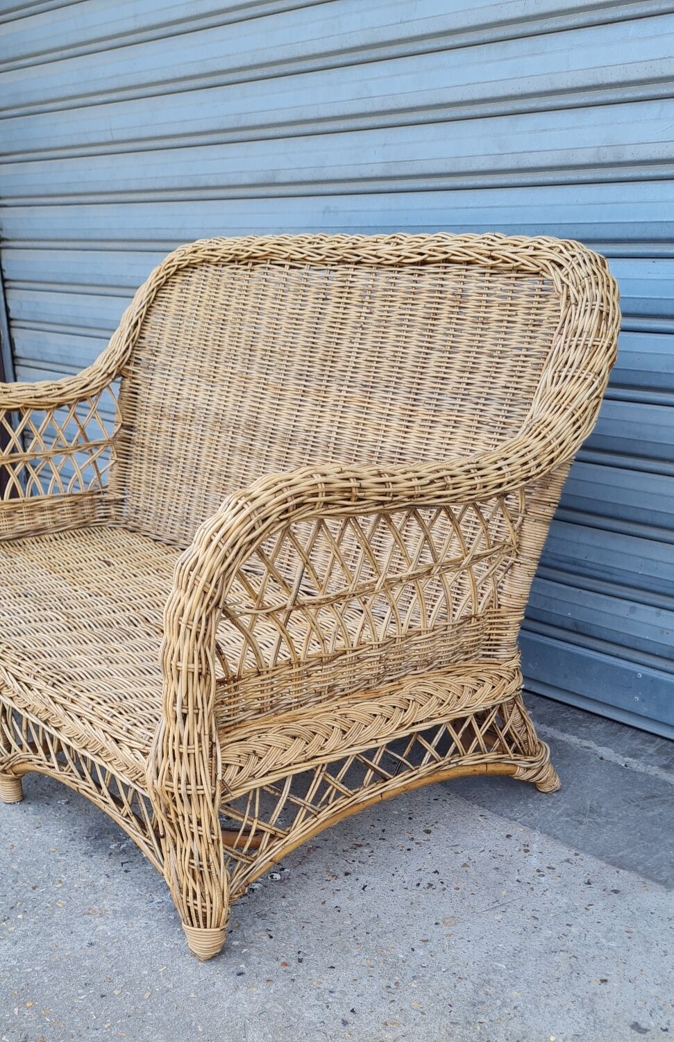 Rattan and wicker sofa 1960