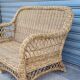 Rattan and wicker sofa 1960