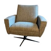 Vintage swivel cube armchair