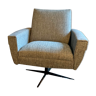 Vintage swivel cube armchair