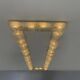 Murano glass ceiling chandelier, Barovier circa 1950