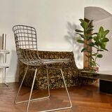 Wire chair by Hardy Bertoia Knoll vintage 70s