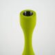 Lime-coloured candlestick, Danish design, 1970s, made in Denmark