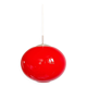 Grande suspension Space Age en opaline rouge, années 1960-70