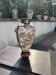 Large Japanese Satsuma vase with samurai decor, 49 cm