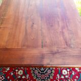 Large bistro table with cast iron legs and cherry top
