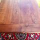 Large bistro table with cast iron legs and cherry top