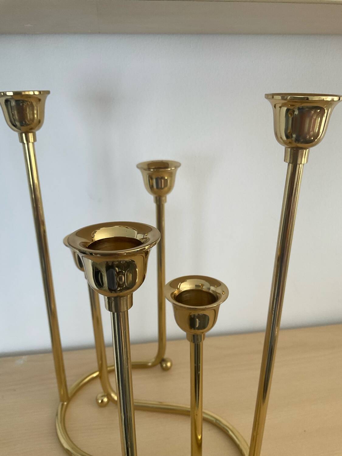 Pair of vintage brass candlesticks