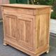 Louis Philippe high buffet from the 19th century, renovated in solid walnut.