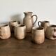 Vintage complete stoneware service – 6 mugs & jug Vallauris