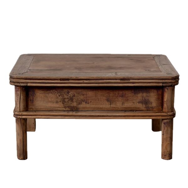 Linyi – Table de chevet chinoise en orme ancien n°5