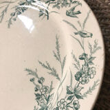 4 plates iron earth Linnet with birds