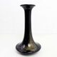 Vase en verre Theresienthal noir et or 1970