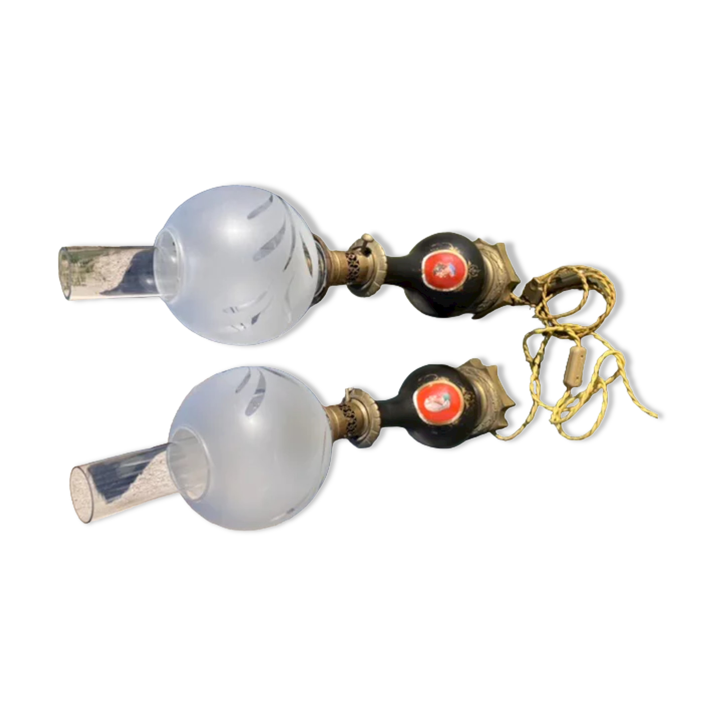 Pair of lamps Napoleon 3