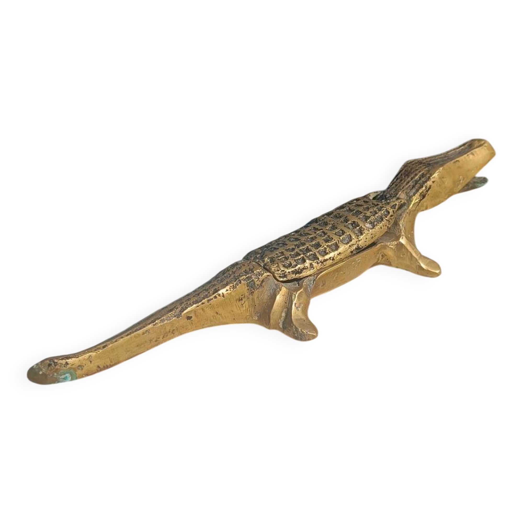 bronze crocodile ashtray 35 cm