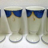 Series of 6 porcelain mazagrans from Paris 19th century