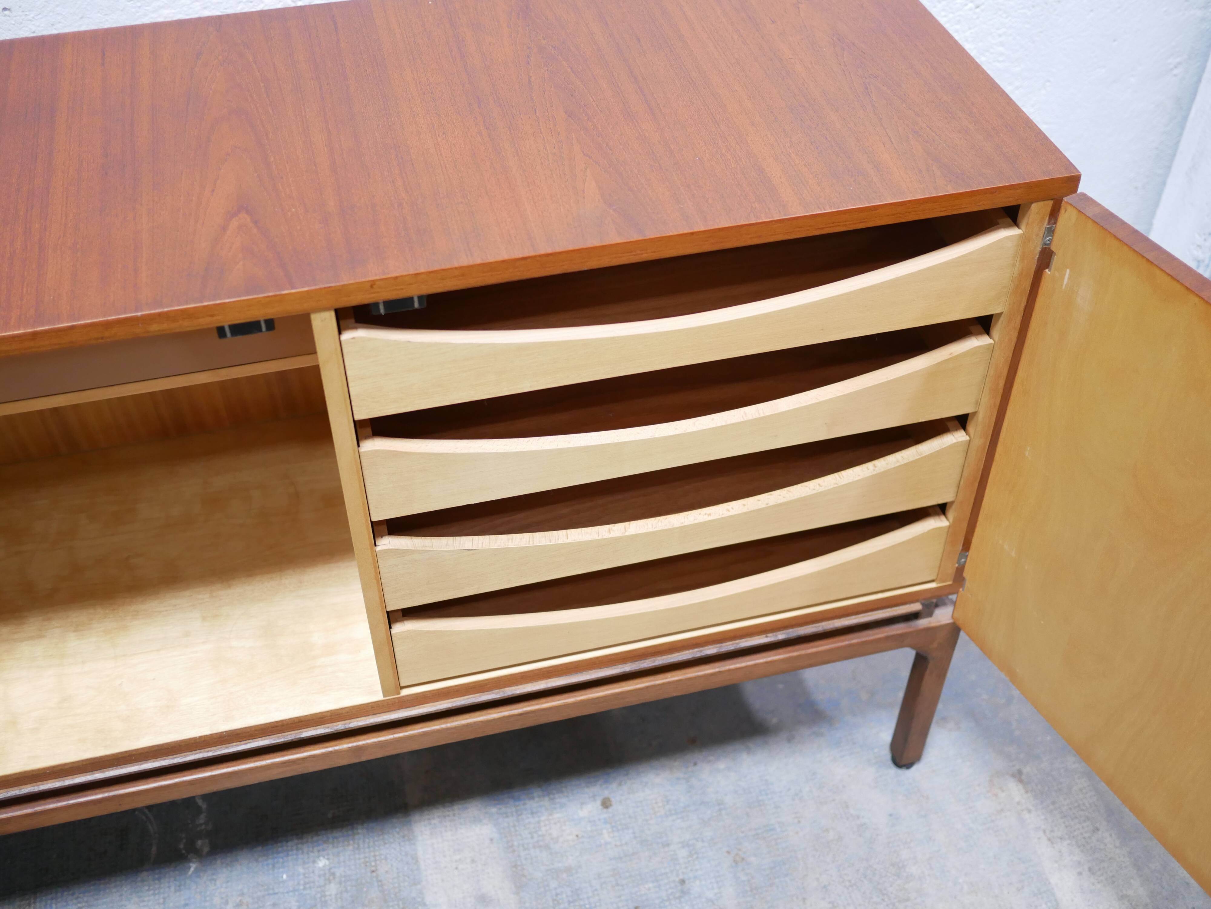 Teak enfilade by Gérard Guermonprez for Magnani editions