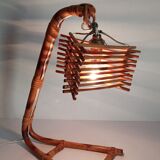 Bamboo bedside lamp