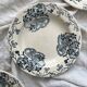 8 ironstone soup plates "Les Violettes" Salins