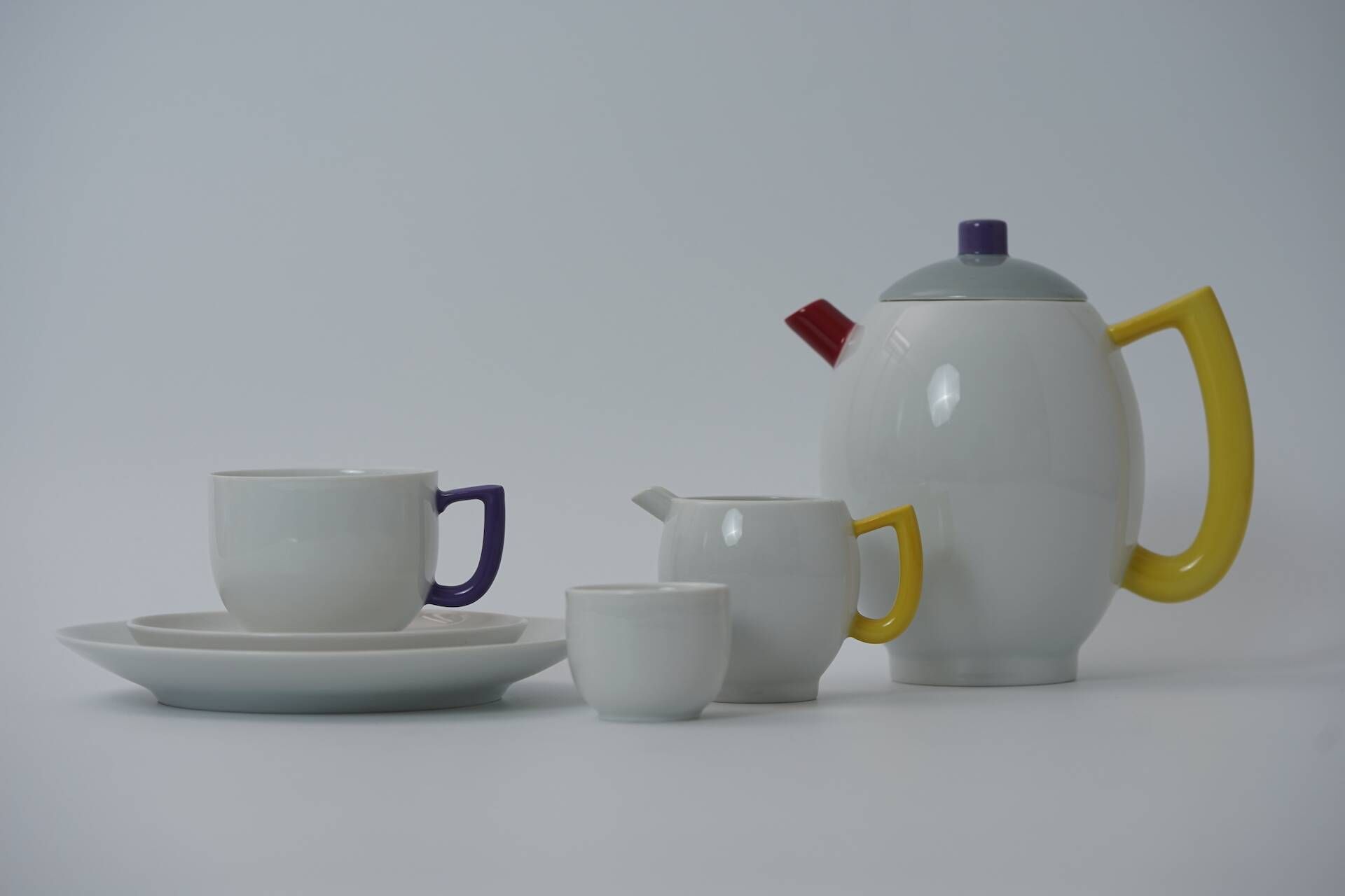Postmodern Coffee Set for 6 City Modern Art by Lutz Rabold for Arzberg