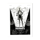 Vintage 1930s poster - advertising print - hermes