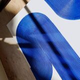 Electric blue textured board