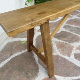 Pair of solid oak benches