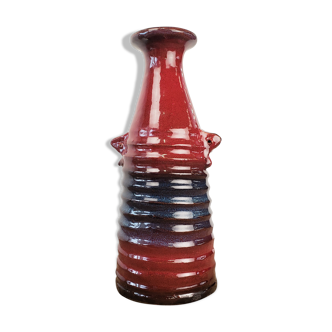 Vase terre cuite vintage rouge