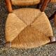 Ensemble de 6 chaises en bois paillées