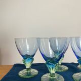 Set of 6 vintage Italian water glasses