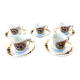 5 Tasses soucoupes à café Limoges Porcelaine BM Porcelaine Française