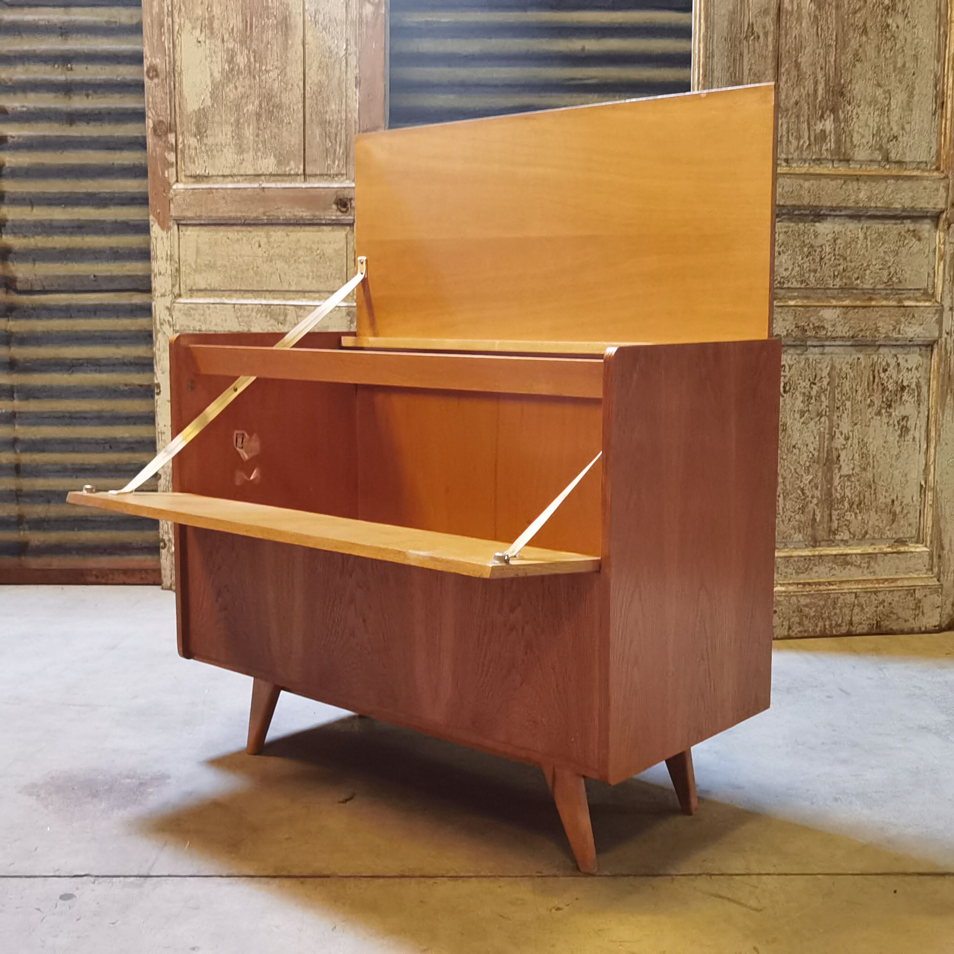 Storage chest or mini bar U459 by Jiri Jiroutek for Interier Praha 1960