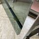 Vintage chrome dessert table, 2 smoked glass trays.