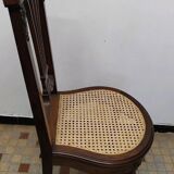 Ancienne Chaise Style Louis XVI Assise Cannée