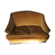 Yellow velvet sofa circa 1940