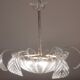 Charming Art Decò, Barovier & Toso Chandelier, Murano Glass, 1950s