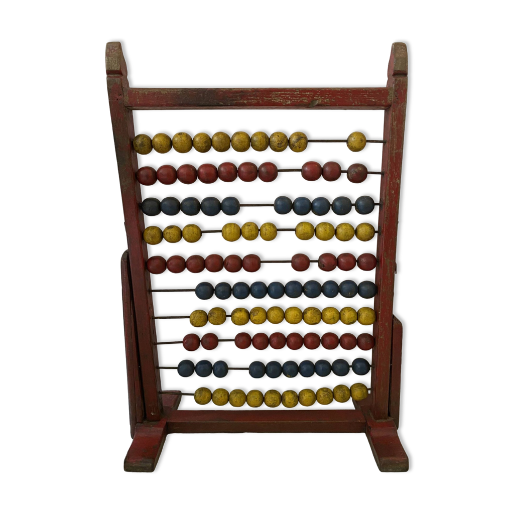 Old large wooden abacus