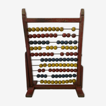 Old large wooden abacus