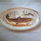 Set of 12 Longchamp plates and fish dish
