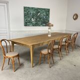 Large 19th century table in solid oak
