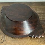Hollow carved wooden dish