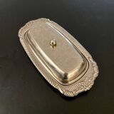 1 stainless steel butter dish and its cup