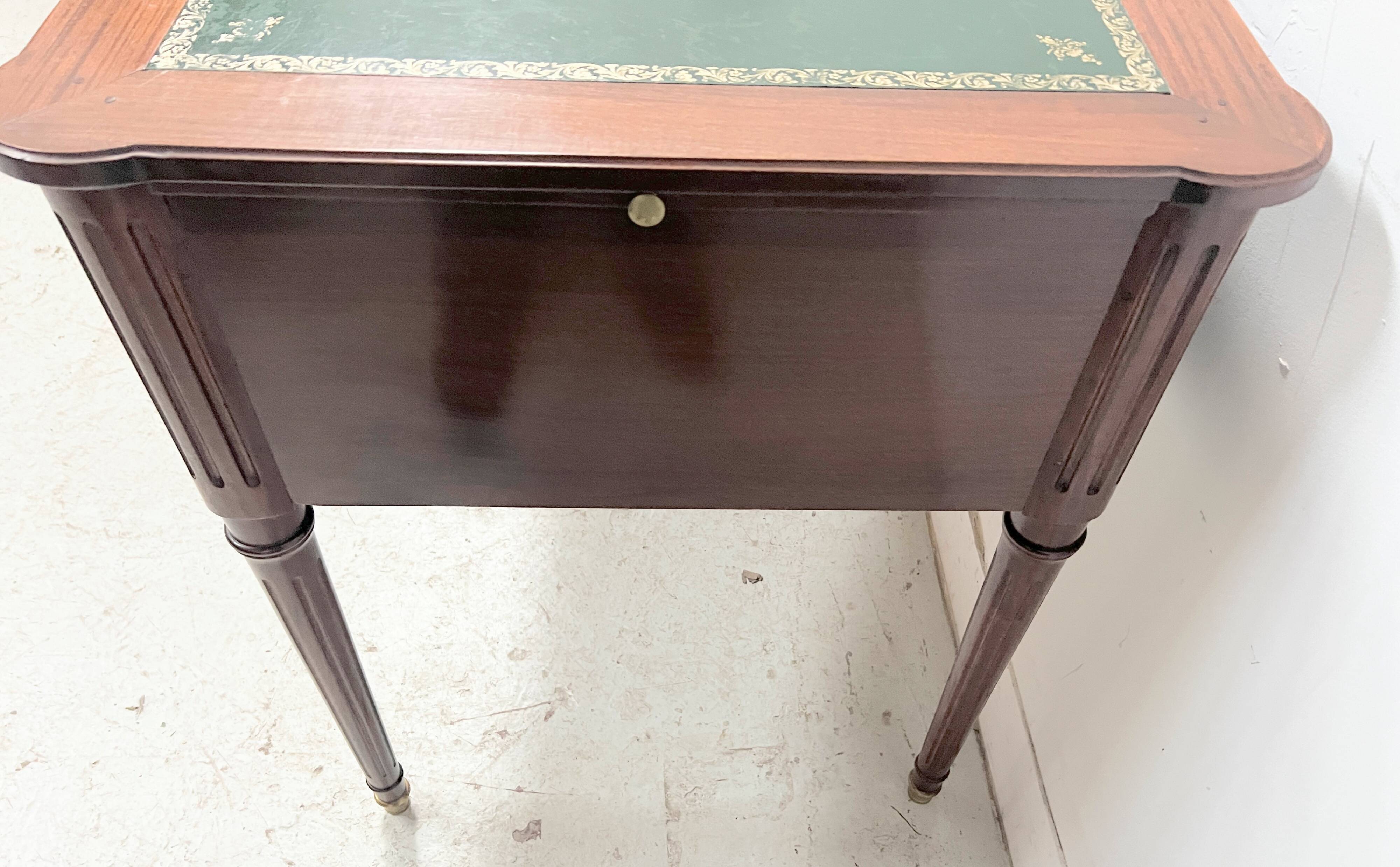 Louis XVI style mahogany desk, 20th century.