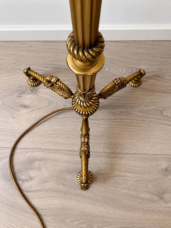 Lampadaire ancien en Bronze doré
